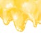 Melting butter yellow milky spread dairy product watercolor painting illustration banner