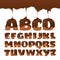 Melting Chocolate Alphabet Cookies Collection Poster