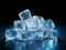 Melting frozen ice cubes, good for any project. Generative AI
