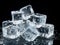 Melting frozen ice cubes, good for any project. Generative AI