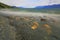 Melting frozen lake, Andes landscape in Tierra Del fuego, Ushuaia, Argentina