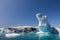 Melting Icebergs in Iceland, Climate Change Concept