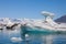 Melting Icebergs in Iceland, Climate Change Concept