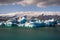 Melting icebergs in Jokulsarlon glacier lagoon, Iceland