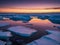 Melting polar ice, twilight nuances