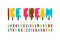 Melting Popsicle ice cream font