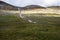 Melting snow, in the end of summer, Swedish Lapland