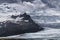 Melting tongue of the Breidamerkurjokull glacier summer season