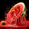melting watermelon