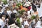 member of the candomble religion participates in a party in honor of Yemanja in the city of Salvador