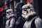 Members of the 501st Legion of the Spanish garrison from the Star Wars movie saga, Fuenlabrada fest