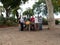 Members of a local community enjoy an card game near Funchal city center