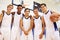 Members Of Male High School Basketball Team