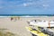 Members Mount Maunganui Surf Lifesavers club head down beach