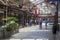 Members of the public walking The Concourse in The Windsor Royal Shopping complex in Royal Windsor Berkshire