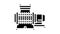 membrane compressor glyph icon animation