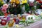 Memorial candles at Maidan square,Kiev,UKraine