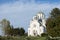 Memorial church of Saint Demetrius, or hram svetog dimitrija, in Lazarevac, in afternoon.