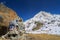 Memorial of climber beside of everest from everest trek