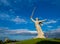 Memorial complex on the Mamayev Hill and the monument Motherland Calls in Volgograd