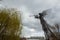 Memorial complex Star Wormwood. Sculpture Trumpeting Angel in Chornobyl