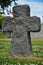 Memorial cross in La Cambe German war cemetery, France