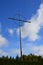 Memorial cross in Lidice village