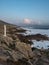 Memorial crosses for men dead in Cape Roncudo  on the coast of death  in A Coruna