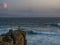 Memorial crosses for men dead in Cape Roncudo on the coast of death  in A Coruna