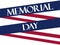 Memorial Day. American Flag ribbon. Polygonal paper, origami. Callout on a white background. Vector