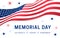 Memorial Day - Celebrate, Honor, Remember Poster. Usa memorial day celebration. American national holiday. Beautiful US waving