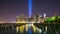 Memorial day manhattan night towers of light 4k time lapse from 11 of september