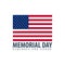 Memorial Day. Remember and Honor. USA. American Flag.