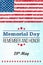 Memorial day. Remember and honor. Vector llustration for American holiday. Design template for poster, banner, flayer