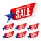 Memorial Day Sale discount labels