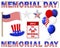 Memorial day stickers.