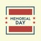 memorial day. Vector illustration decorative design