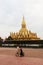 Memorial of king Nokeo Kumane in front of Vientianes holy stupa