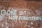 Memorial messages on brick wall Charlottesville VA rally tragedy spot