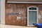 Memorial messages on brick wall at Charlottesville VA tragedy spot