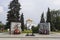 Memorial monument Eternal Flame in Yaroslavl on boulevard of the Peace