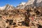 The memorial place on Everest Base Camp trek in Nepal
