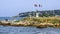 Memorial on the shoreline in Antibes to HMS Unbroken, a Royal Navy U-class submarine