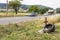 Memorial site a real tragic traffic accident on a country road. Instead of the death of motorcyclists.