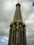 Memorial stele in honor of the victory in the war of 1812 in the town of Maloyaroslavets in Russia.