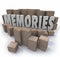 Memories Cardboard Box Word Remember Times Past