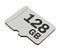 Memory card with 128 GB capacity, MicroSD flash storage disc