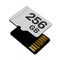 Memory card with 256 GB capacity, MicroSD flash storage disc