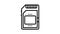 memory card line icon animation