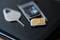 Memory card micro sd and micro sim card tray